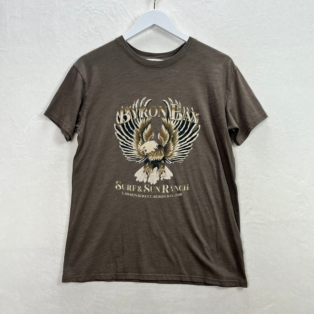 Spell & the Gypsy ‘Byron Bay Surf n Sun Ranch’ Eagle Biker Tee Organic Cotton XS